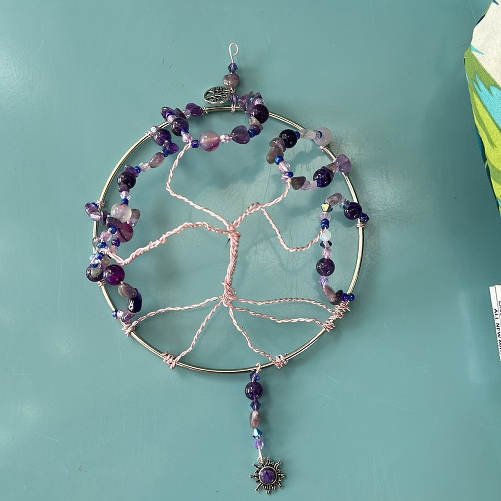 Purple tree of life dream catcher!